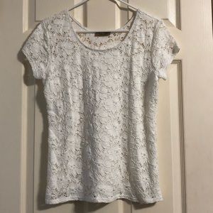Peck & Peck Medium White Short Sleeve Shirt